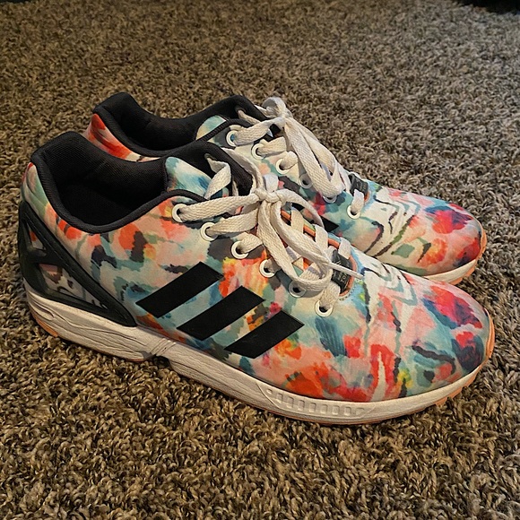 Adidas Watercolor Running Shoes size 10 - Picture 3 of 8